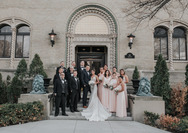 Chris and Ambers wedding at the Lafayette Grand Ballroom photographed by Jillian Wilhelm Photography