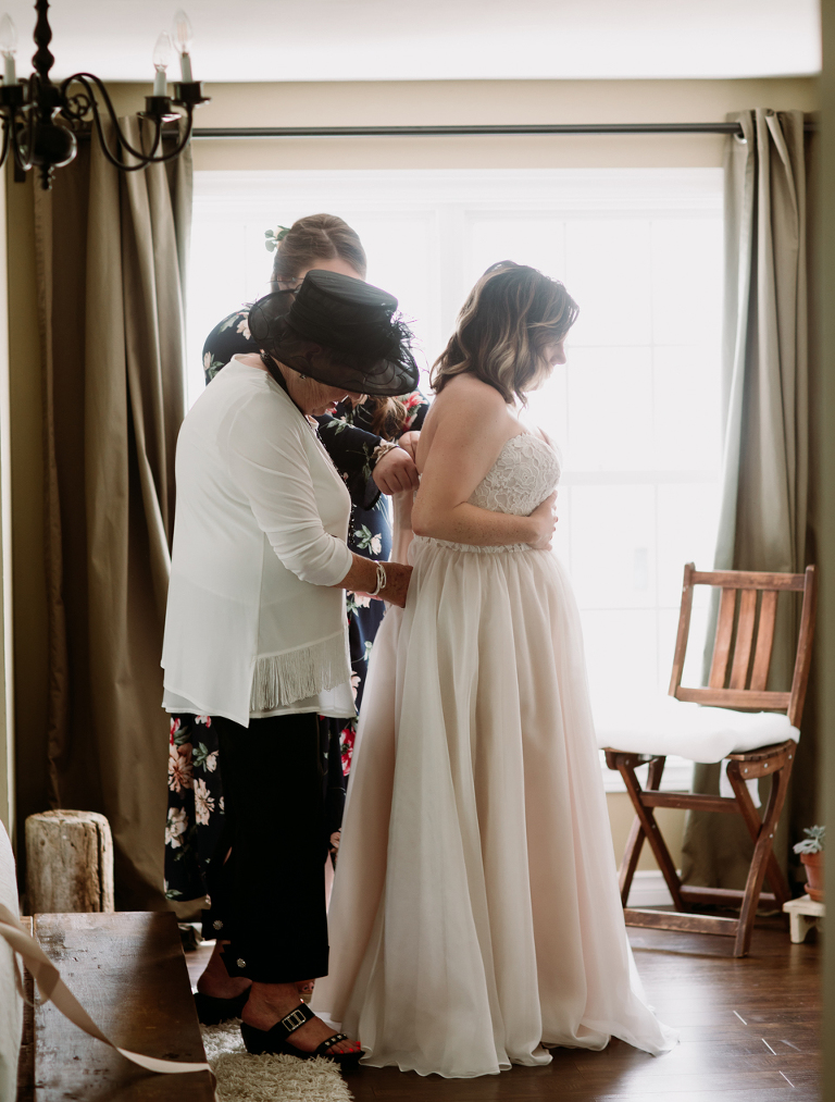 Small intimate wedding at 14th Coffee Company in Windsor Ontario