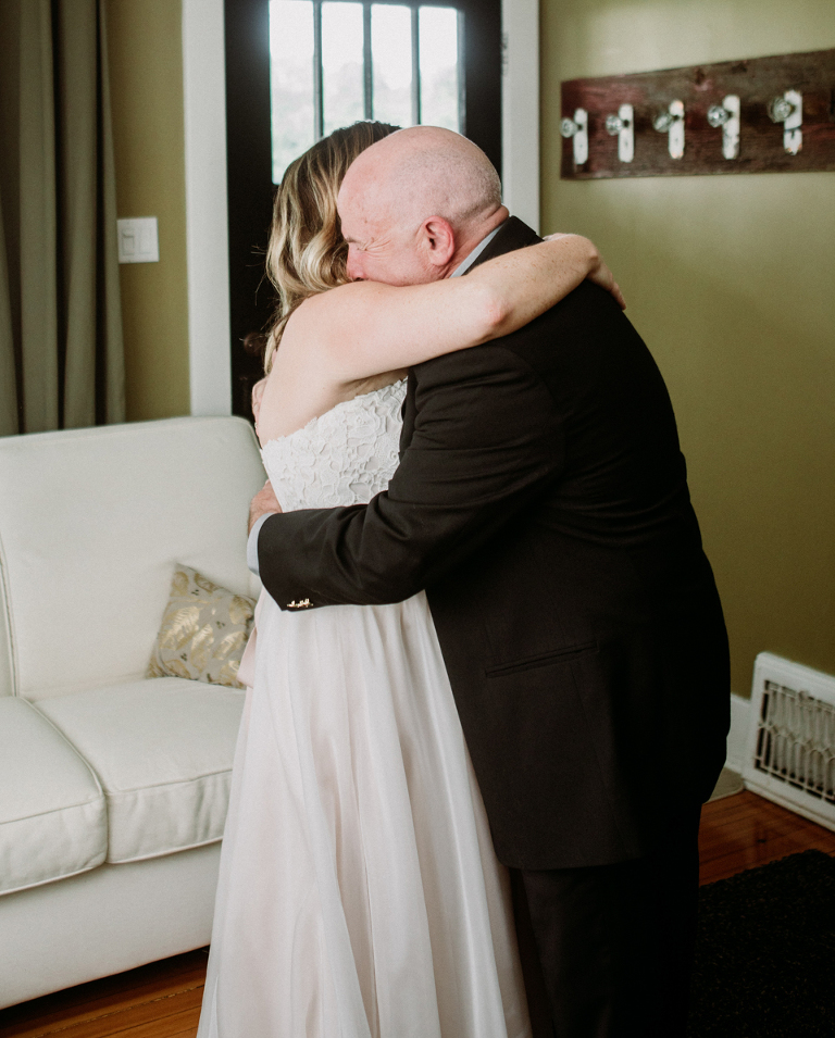 Small intimate wedding at 14th Coffee Company in Windsor Ontario