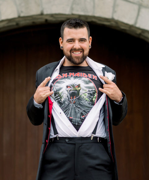 Amanda and Kevin's wedding in Windsor Ontario at Sprucewood winery.  Groom and groomsen portraits before the ceremony