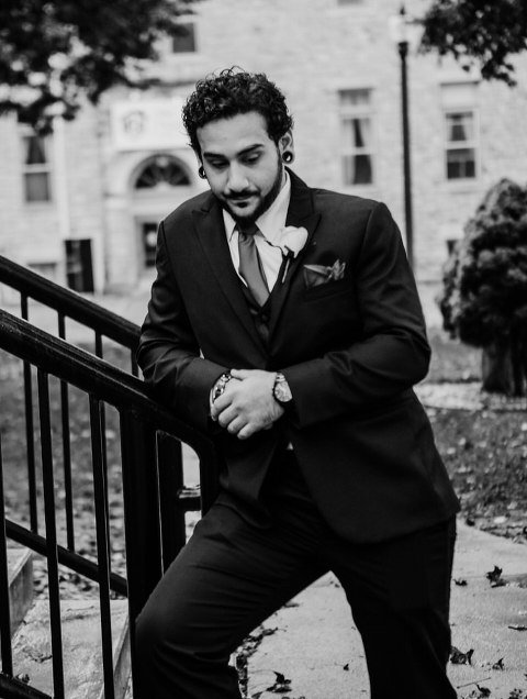 Amanda and Kevin's wedding in Windsor Ontario at Sprucewood winery.  Groom and groomsen portraits before the ceremony