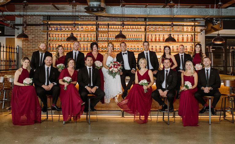 Jake and Calie's wedding in Windsor Ontario photographed by Jillian Wilhelm Photography at Fogolar Club and JP Wisers