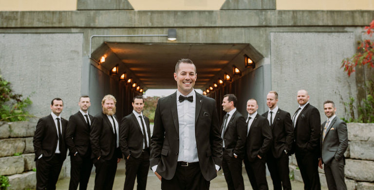 Jake and Calie's wedding in Windsor Ontario photographed by Jillian Wilhelm Photography at Fogolar Club and JP Wisers