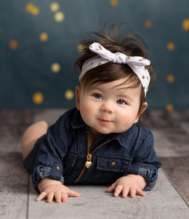 Quinn's 6 month shoot by Jillian Wilhelm Photography in Windsor Ontario.  Studio Session for 6 month old