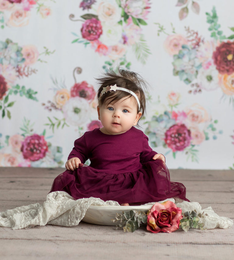 Quinn's 6 month shoot by Jillian Wilhelm Photography in Windsor Ontario.  Studio Session for 6 month old
