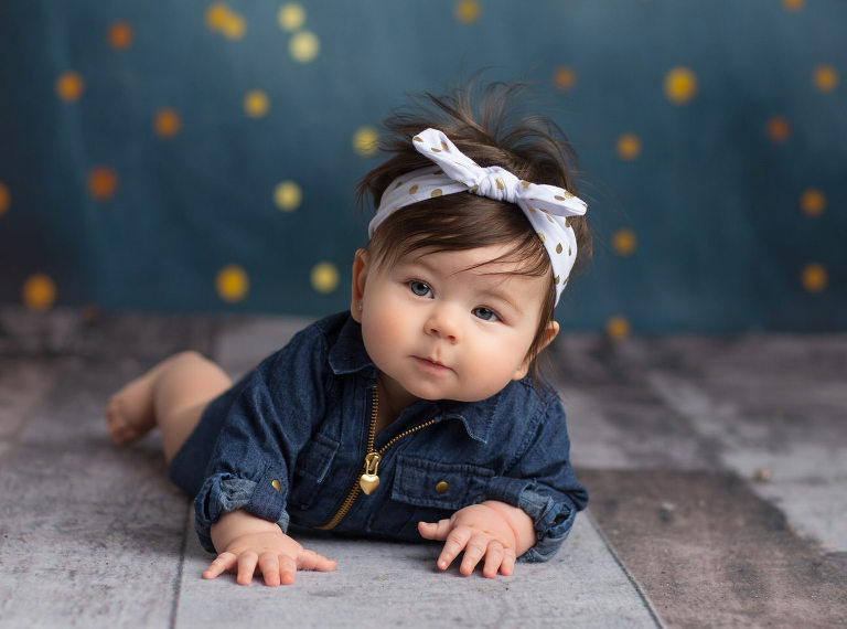 Quinn's 6 month shoot by Jillian Wilhelm Photography in Windsor Ontario.  Studio Session for 6 month old