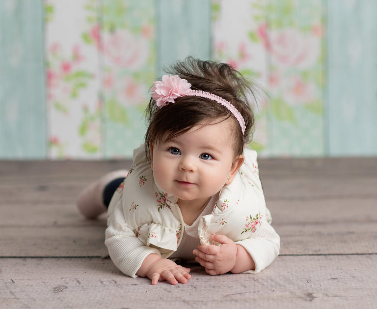 Quinn's 6 month shoot by Jillian Wilhelm Photography in Windsor Ontario.  Studio Session for 6 month old